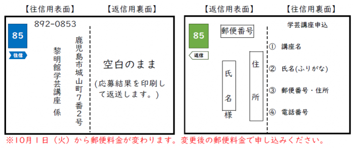 往復ハガキ