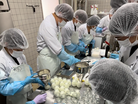 ヨーグルト加工実習