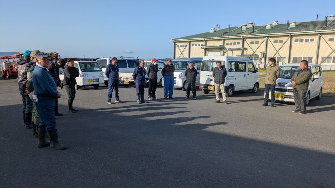 笠野原防霜組合散水テスト