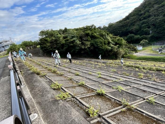 須野ダム清掃